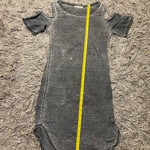 Gray Cold Shoulder Shirt